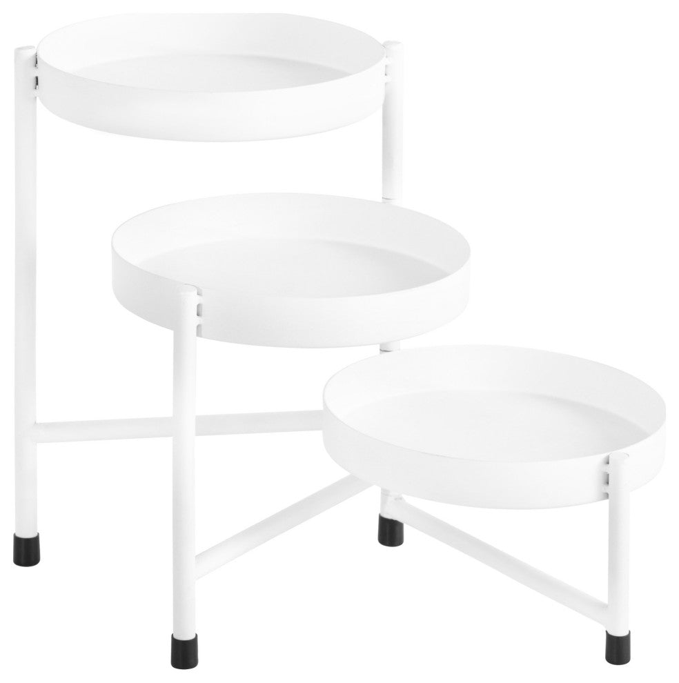 Finn Tiered Tabletop Planter, White