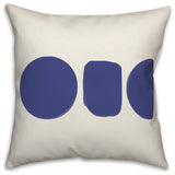 Horizontal Shapes Organic 3 16x16 Spun Poly Pillow