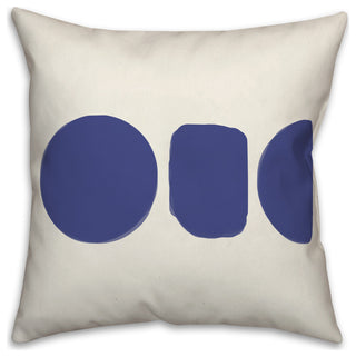 Horizontal Shapes Organic 3 16x16 Spun Poly Pillow
