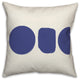 Horizontal Shapes Organic 3 16x16 Spun Poly Pillow