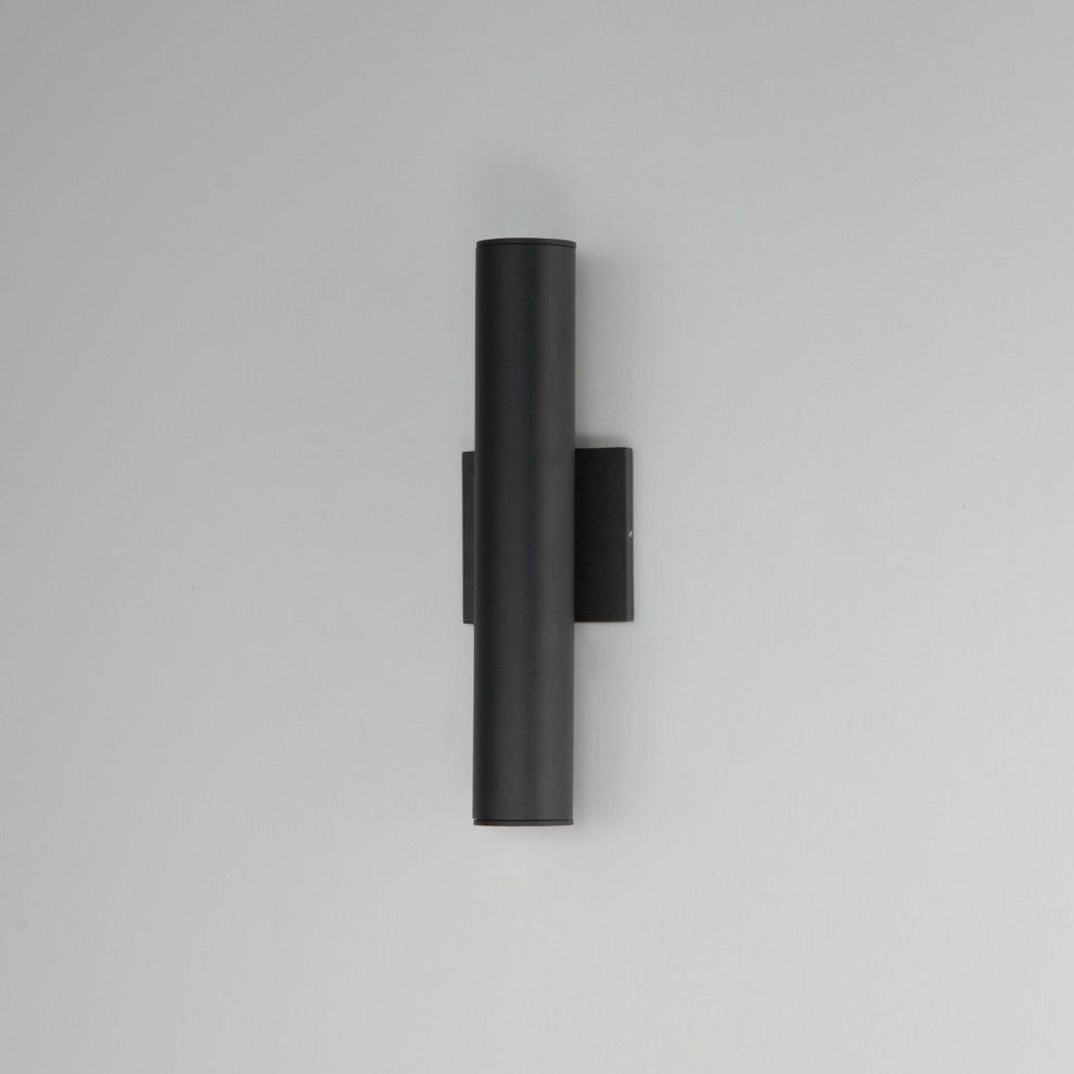 Maxim 86433 Calibro 2 Light 15" Tall LED Outdoor Wall Sconce - Black