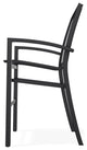 Kendall Sling Bar Height Stackable Outdoor Stool, Fossil/Black