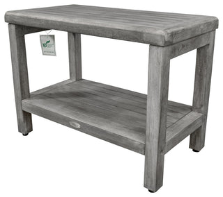 CoastalVogue Eleganto 24" Wide ShowerBench GR115, Gray
