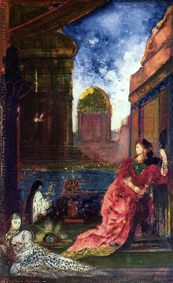 Gustave Moreau Heridias-Salome, Gallery Wrapped Canvas Print, 18"x27"