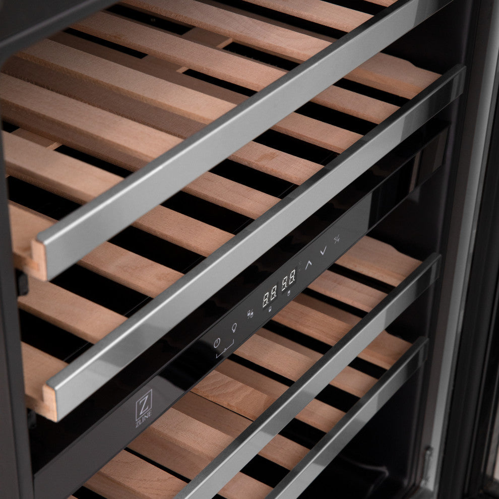 ZLINE 24" Monument Dual Zone 44-Bottle Wine Cooler, Stainless