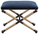 Uttermost Firth Small Navy Fabric Bench 23598