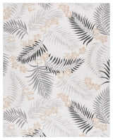 Safavieh Sunrise Collection SUN675 Indoor-Outdoor Rug, Ivory/Grey Black, 8'x10'