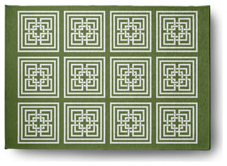 Greek New Key Rug, Scallion, 5'x7'