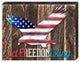 Eagle Vintage American Flag Wooden Block