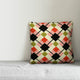 Multicolor Argyle Throw Pillow, 16"x16"