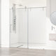 VIGO Hamilton Frameless Sliding, Stainless Steel, Shower Door, 56" to 60" W X 78" H, Clear Glass