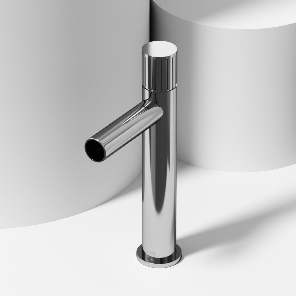 VIGO Ashford 11" H Single Handle Single Hole Bathroom Vessel Faucet, Chrome