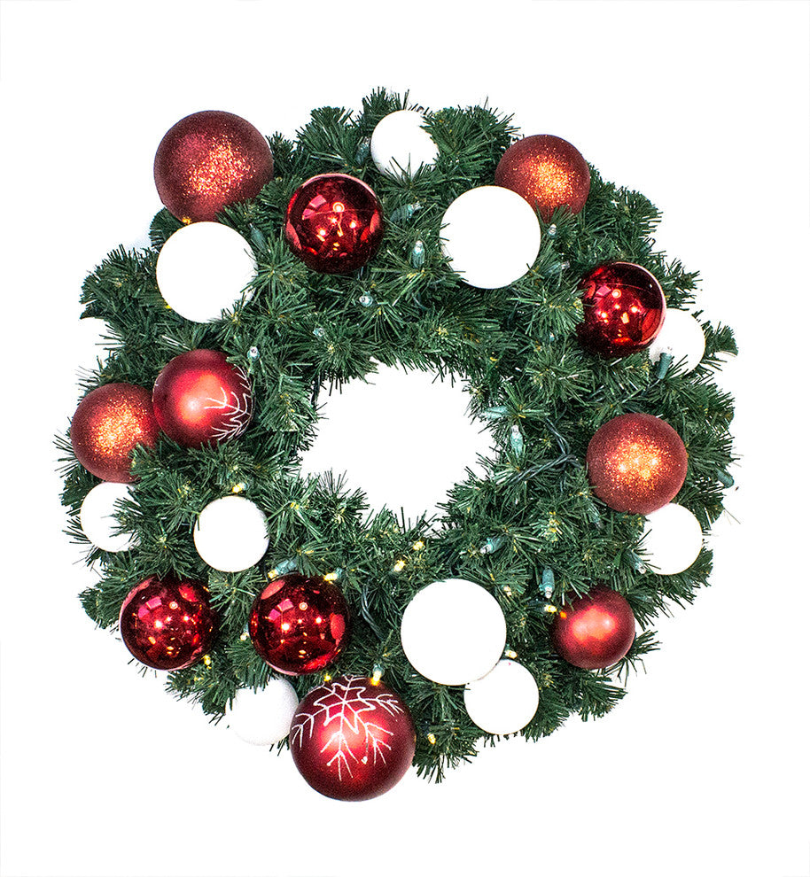 3'' Sequoia Wreath Decorated With The Candy Ornament