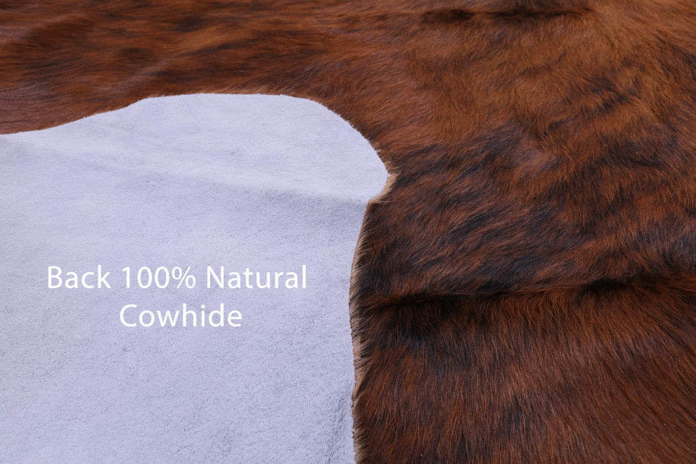 Natural Cowhide Rug 6' 2" X 5' 11" C1945