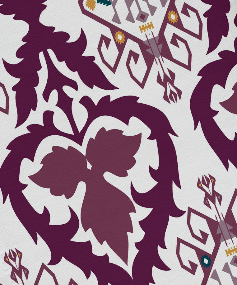 Bombay, Geometric Print Napkin, Purple, Set of 4