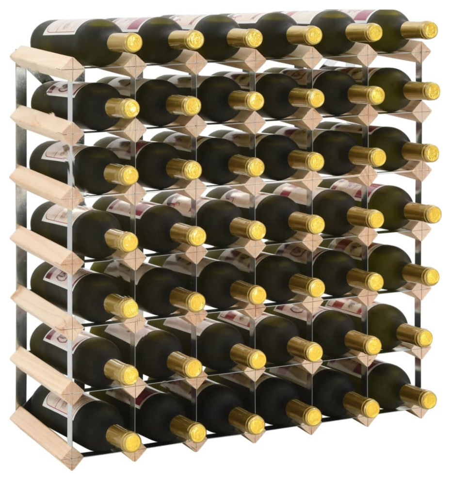 Vidaxl Wine Rack For 42 Bottles Solid Pinewood