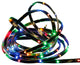 18' LED Indoor/Outdoor Christmas Linear Tape Lighting, Multi and Black