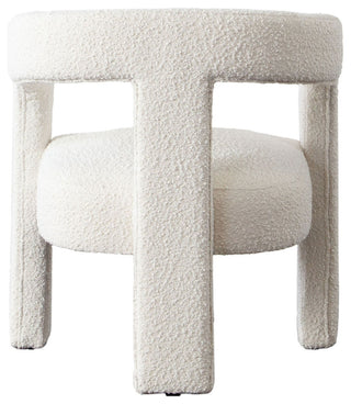 Scout Accent Chair in Ivory Boucle Fabric by Diamond Sofa