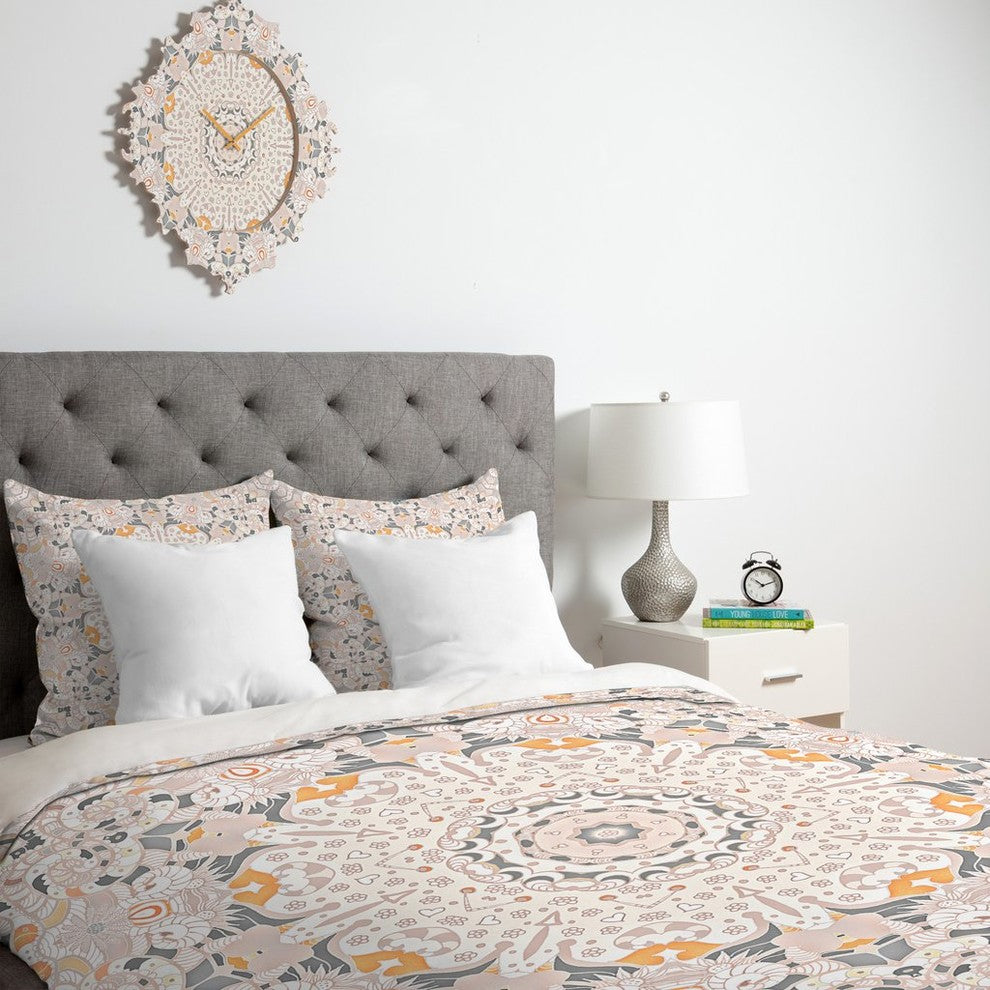 Monika Strigel Boho Summer Gray Duvet Cover, Twin