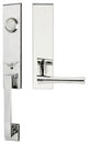 Champagne Lever, Tubular Dummy Handleset, Left Hand, Polished Stainless Steel