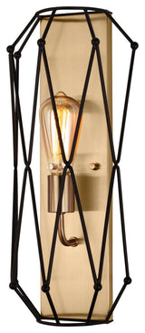 Zarra One Light Wall / Bath Sconce, Satin Brass