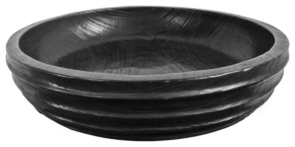 Java Ebony Wood Carved Bowl