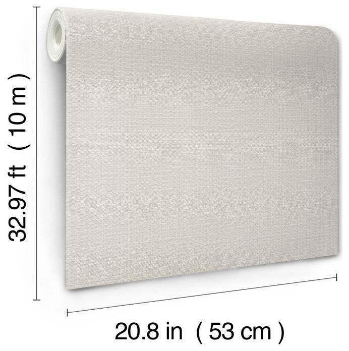 Shimmering Linen Wallpaper, Cream
