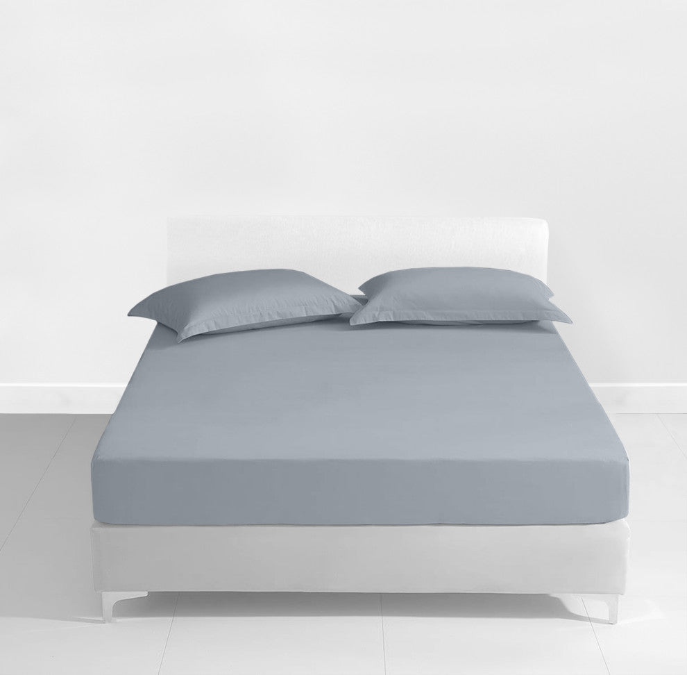 Organic Cotton Starter Sheet Set, Light Blue, King, 78"x80"