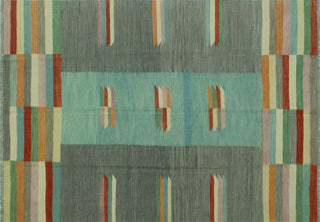 Winchester Kilim Edison Light Blue/Gray Rug, 6'8x9'9