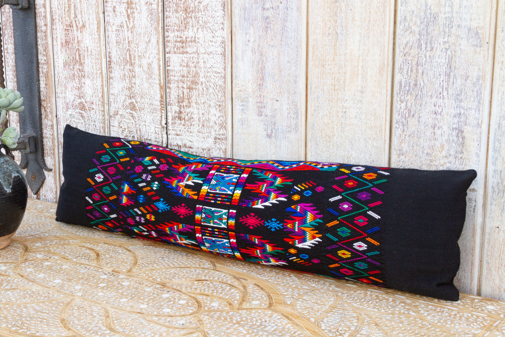 Long Vintage Mayan Brocade Izel Pillow