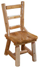 White Cedar Log Ladder Back Dining Chair