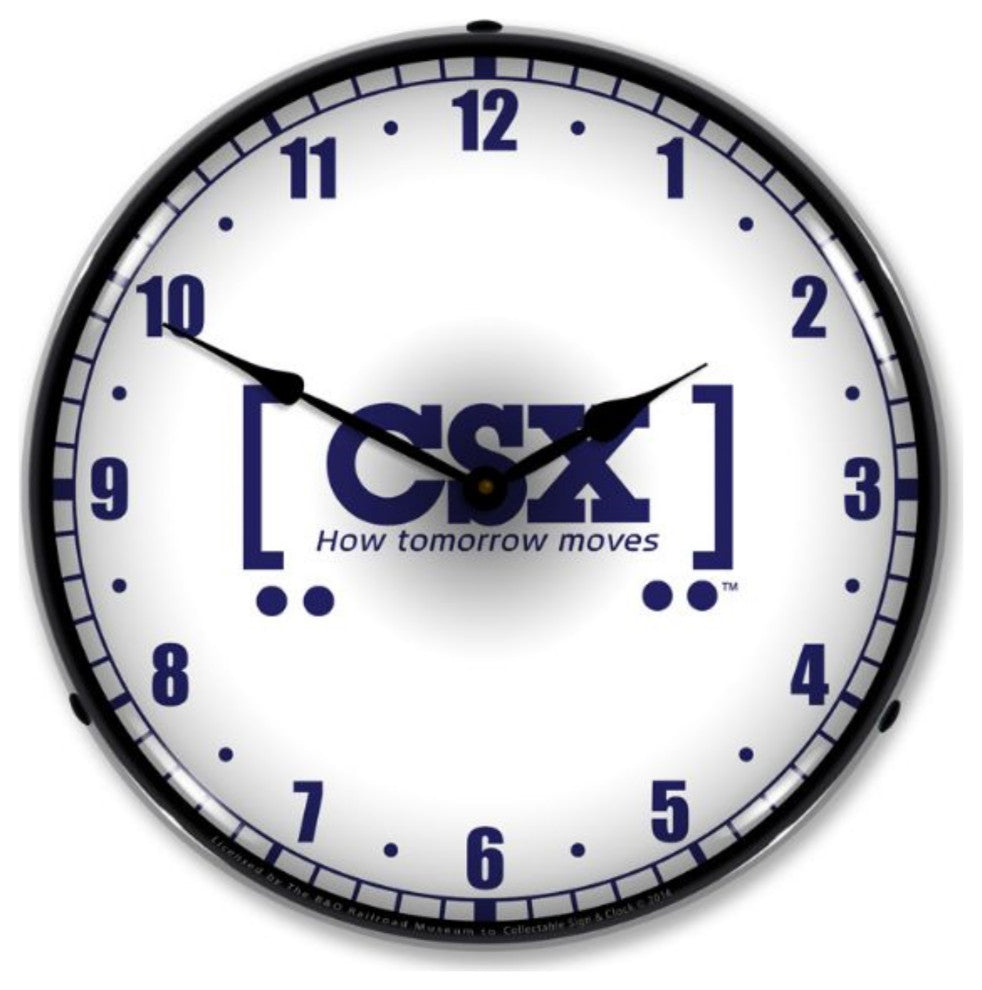 BOR1408539 CSX Railroad How Tomorrow Moves Clock