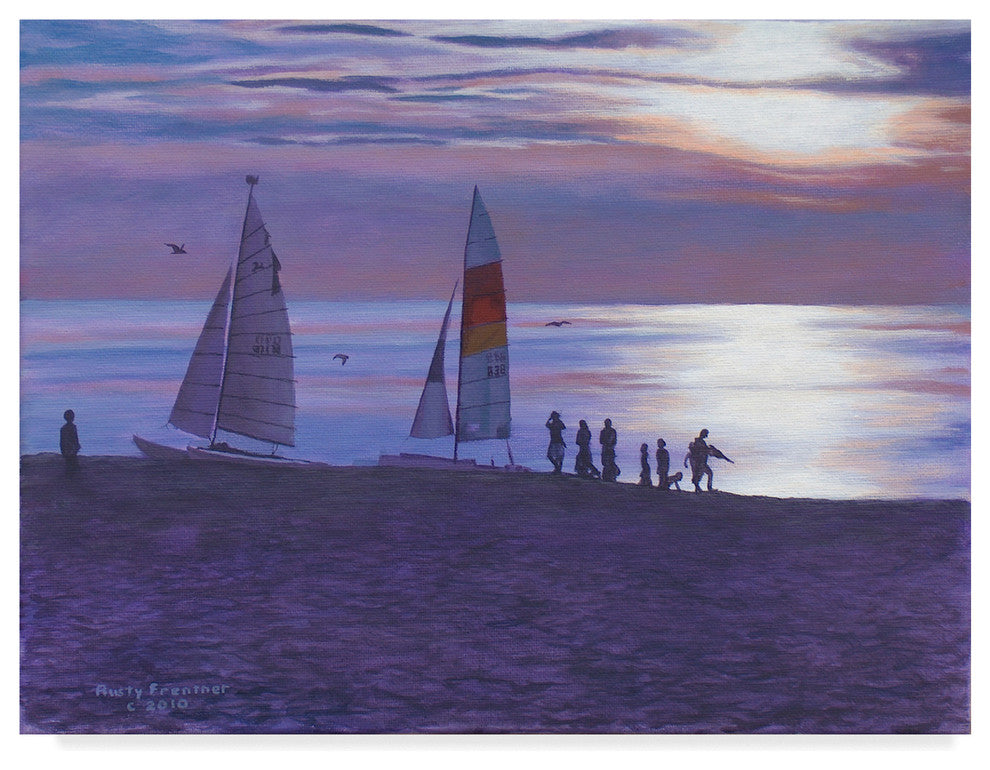 Rusty Frentner 'Weco Beach' Canvas Art, 19"x14"