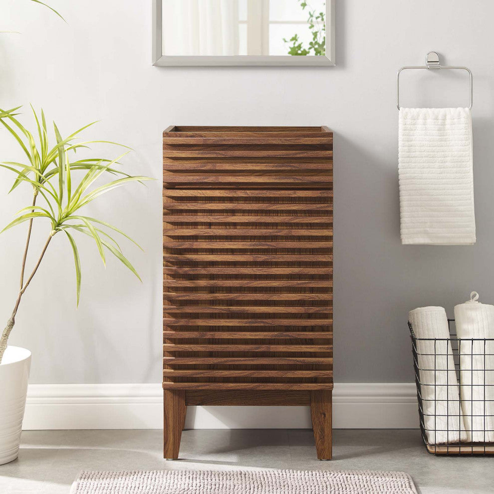 Render 18" Bathroom Vanity Cabinet, Walnut