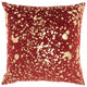 Nourison QY168 Throw Pillow, Deep Red, 18" x 18"