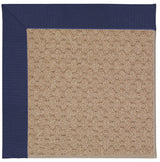 Zoe-Grassy Mountain Machine Tufted Rectangle Rug, Navy, 2'x3'
