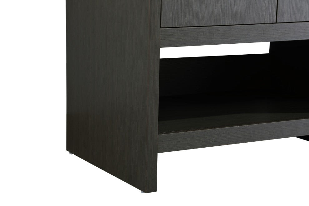 Home Living 30" Single Bathroom Vanity, Mocha Brown