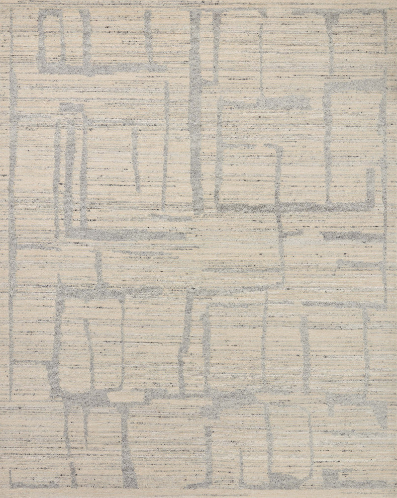 Loloi Raquel Natural / Slate 7'-9" x 9'-9" Area Rug