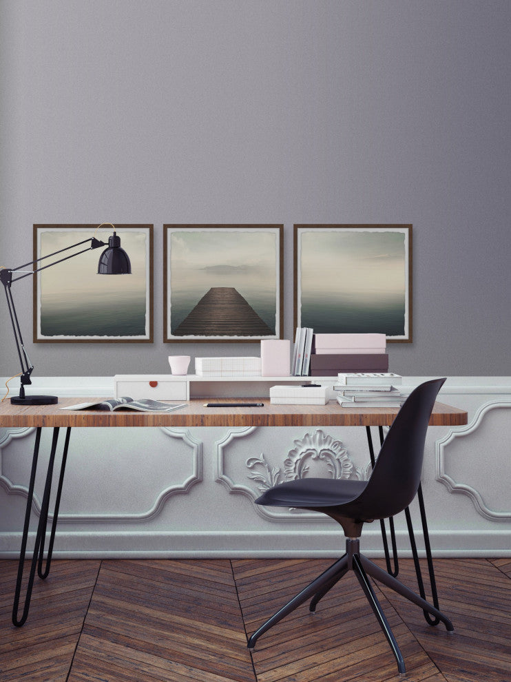 No Turning Back Triptych, 3-Piece Set, 18x18 Panels