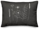 Black Wheat Floral 14x20 Spun Poly Pillow