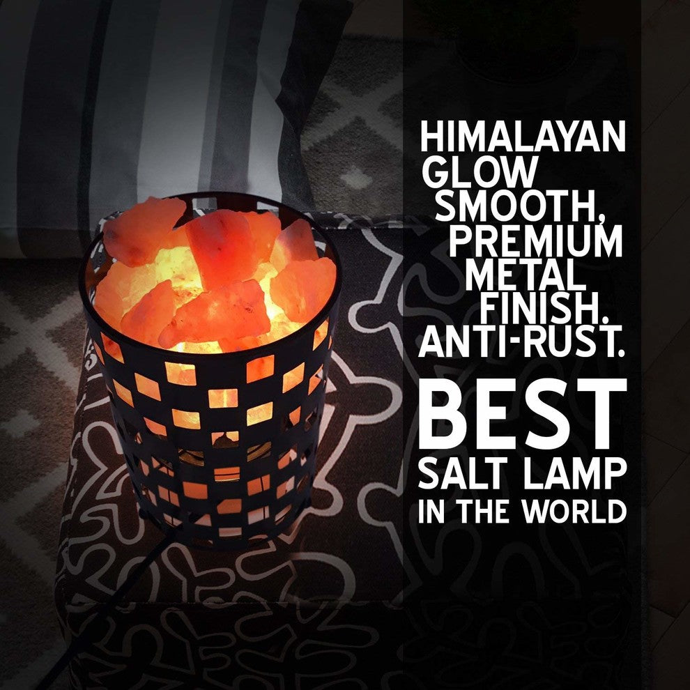 Himalayan Rock Crystal Salt Lamp, 4-5 lbs