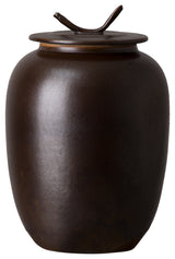 Large Japan Tea Canister, Smokey Matt 9"X14"
