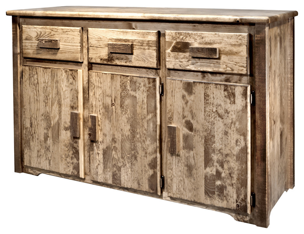 Homestead Collection Sideboard, Stain and Clear Lacquer Finish