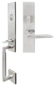 Ecco Lever, Mortise Entry Handleset, Left Hand, Satin Stainless Steel