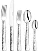Couzon Ato Hammered Five Piece Place Setting, Stainless Steel