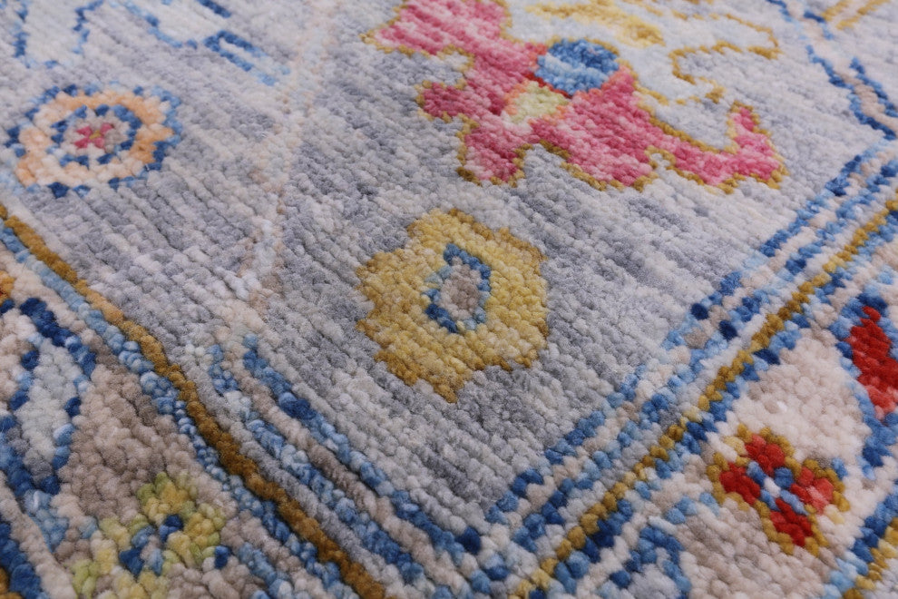 Turkish Oushak Hand-Knotted Wool Rug 8' 4" X 9' 9" - Q14838