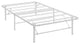 Horizon Twin Stainless Steel Bed Frame, White