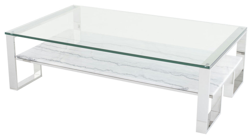 Tierra White Stone Coffee Table, HGNA512