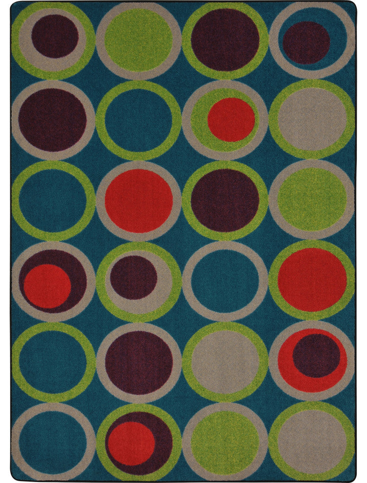 Circle Back 5'4" X 7'8" Area Rug, Color Tropics