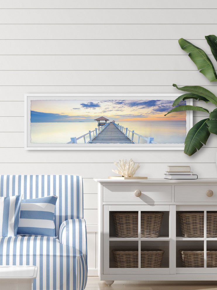 "Memories Are Forever" Framed Painting Print, 45x15